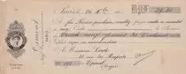 Francia 39.30 francs - Bank cheque receipt - &Eacute;cole pratique de commerce - 1912