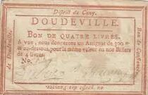 Francia 4 livres - Seine-Maritime - Doudeville - For the benefit of the poor