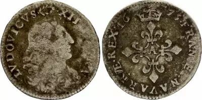 Francia 4 Sols - Louis XIV aux Traitants  - 1675 A Paris