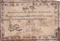 Francia 4 Sous - Aisne - F�re en Tardenois - 1792