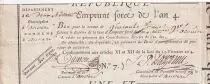 Francia 40 Francs - Emprunt Forc&eacute; - Year 4 (1796) - Belgique - Anvers - XF