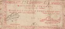 Francia 40 sols - Emergency home, rue des filles St. Thomas - 05-10-1791
