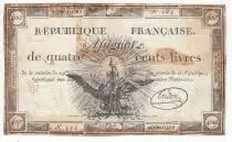 Francia 400 Livres 21-11-1792 - Sign. Tridon Serial 1900 - VF