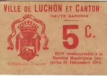 Francia 5 cent. Luchon City