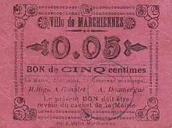 Francia 5 cent. Marchiennes