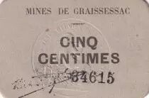 Francia 5 Centimes - Mines de Graissessac