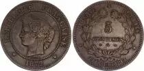 Francia 5 Centimes Ceres - 1872 A Paris - VF