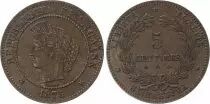 Francia 5 Centimes C�r�s - Third R�public - 1875 A