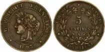 Francia 5 Centimes Ceres - Third Republic - 1893 A Paris