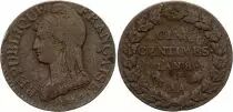 Francia 5 Centimes Dupr&eacute; - AA Metz
