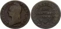 Francia 5 Centimes Dupr&eacute; - An 7 (1798-1799) - W Lille