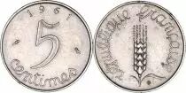 Francia 5 Centimes Grain sprig - 1961