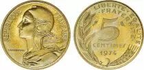 Francia 5 Centimes Marian - 1974 UNC