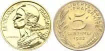 Francia 5 Centimes Marian - 1982 - BU