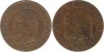 Francia 5 Centimes Napol�on III - Nude Head - 1855 D Lyon