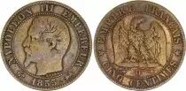 Francia 5 Centimes Napol&eacute;on III - Nude Head 1855 D Lyon