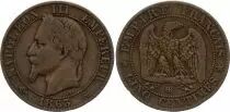 Francia 5 Centimes Napol&eacute;on III - T&ecirc;te laur&eacute;e - 1863BB Strasbourg