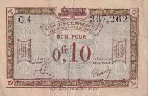 Francia 5 Centimes Regie des chemins de Fer - 1923 - Serial C.4 - F to VF - R.2