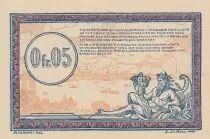 Francia 5 Centimes R&eacute;gie des chemins de Fer - 1923 - Specimen Serial OO