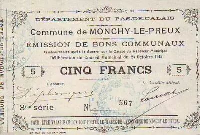 Francia 5 F Monchy-Le-Preux