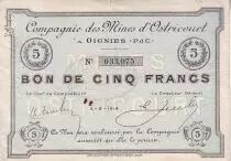 Francia 5 F Oignies Cie. des mines