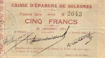 Francia 5 F Solesmes Caisse d��pargne