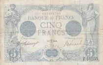 Francia 5 Francs - Blue - 04-02-1916 - Serial F.10156