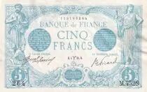 Francia 5 Francs - Blue - 04-03-1915 - Serial M.4528 - P.70