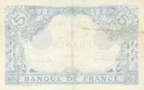 Francia 5 Francs - Blue - 28-08-1916 - Serial D.13581