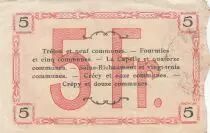 Francia 5 Francs - Fourmies - Regional Coupon  - 18-06-1917 - Serial 2