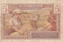 Francia 5 Francs - French Treasury - 1947 - Serial A.00672209