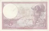 Francia 5 Francs - Helmeted woman - 13-07-1939 - Serial V.58006