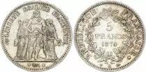 Francia 5 Francs - Hercules - Third Republic - 1874 K Bordeaux - Silver