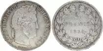Francia 5 Francs - Louis-Philippe Ier - Tranche en relief - K Bordeaux - 1836