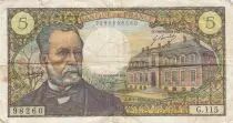 Francia 5 Francs - Pasteur - 08-01-1970 - Serial G.115 - P.146
