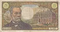 Francia 5 Francs - Pasteur - 08-01-1970 - Serial X.127 - P.146
