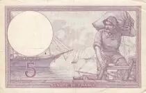 Francia 5 Francs - Purple  - 16-09-1918 - Serial E.3663