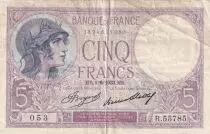 Francia 5 Francs - Purple - 01-06-1933 - Serial R.55785 - P.79