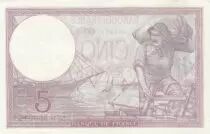 Francia 5 Francs - Purple - 02-11-1939  - Serial G.65864