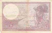 Francia 5 Francs - Purple - 05-10-1939 - Serial Q.63719