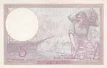 Francia 5 Francs - Purple - 05-12-1940 - Serial X.66976