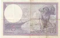 Francia 5 Francs - Purple - 07-12-1917 - Serial T.46