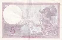 Francia 5 Francs - Purple - 14-09-1939  - Serial P.62522-082 - P.79