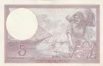 Francia 5 Francs - Purple - 26-12-1940 - Serial V.67826