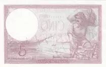 Francia 5 Francs - Purple - 27-07-1939 - Serial O.59297 - P.79