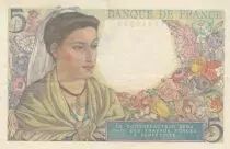 Francia 5 Francs - Shepherd - 05-04-1945 - Serial J.140
