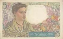 Francia 5 Francs - Shepherd - 05-04-1945 - Serial M.139