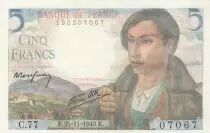 Francia 5 Francs - Shepherd - 25-11-1943 - Serial C.77