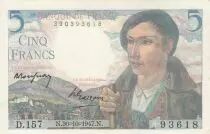 Francia 5 Francs - Shepherd - 30-10-1947 - Serial D.157