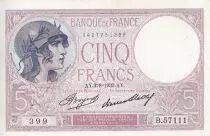 Francia 5 Francs - Violet - 03-08-1931 - Serial B.57111 - P.79